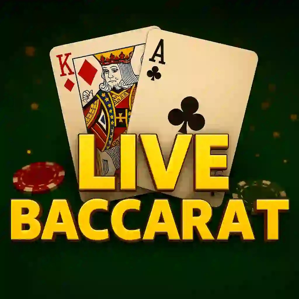 Live Baccarat logo by Evolution Pelikaani Casino
