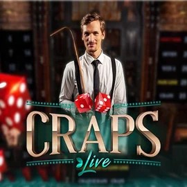 Live Craps slot logo by Evolution at Pelikaani Casino