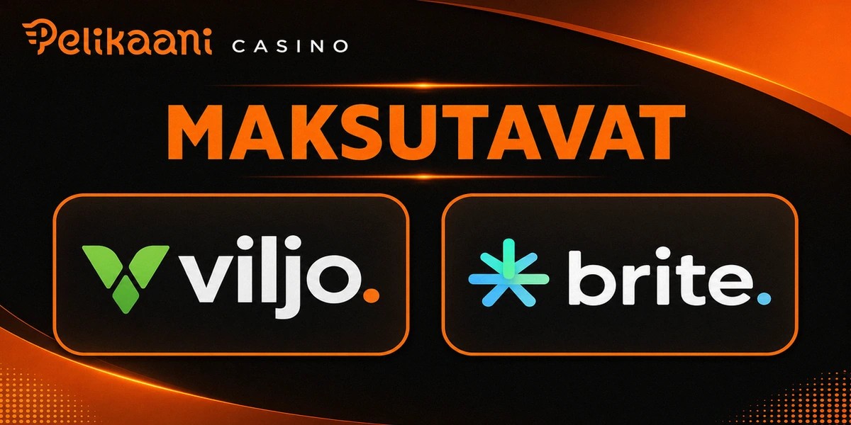 Accepted payment methods banner for Pelikaani Casino online casino, localized for FI.