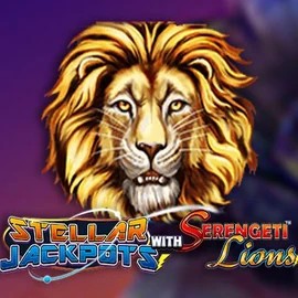 Stellar Jackpots with Serengeti Lions slot icon by Lightning Box Game, available at Pelikaani Casino